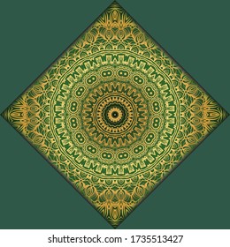 Fondo floral Vector mandala para tarjeta de invitación de bienvenida, elemento de diseño. Colocar el texto. 