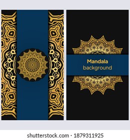 Fondo floral Vector mandala para tarjeta de invitación de bienvenida, elemento de diseño. Colocar el texto.
