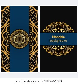 Vektor mandala floraler Hintergrund für Grußkarte, Design-Element. Platz für Text.