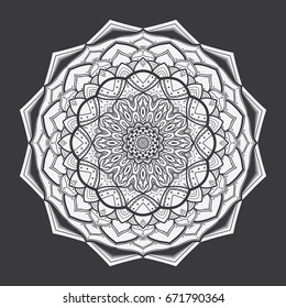 vector mandala, floral decorative mandala