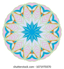 Vector mandala, Floral dream mandala. Oriental mandala. Vintage decorative elements. Vector illustration.