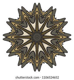 Vector mandala, Floral dream mandala. Oriental mandala. Vintage decorative elements. Vector super illustration.