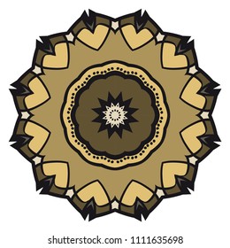 Vector mandala, Floral dream mandala. Oriental mandala. Vintage decorative elements. Vector super illustration.