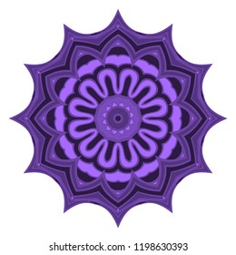 Vector mandala, Floral dream mandala. Oriental mandala. Vintage decorative elements. Vector illustration.