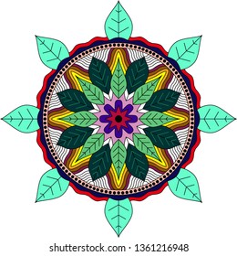 Vector mandala, floral mandala, flower mandala. Islam, turkish, pakistan, indian, chinese. Design background