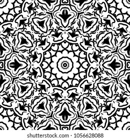Vector mandala, Floral mandala. Oriental mandala. Vintage decorative elements. Vector illustration. It is vector illustration.
