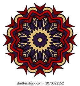 Vector mandala, Floral mandala. Oriental mandala. Vintage decorative elements. Vector illustration. It is super vector illustration.