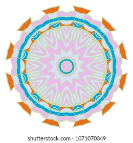 Vector mandala, Floral mandala. Oriental mandala. Vintage decorative elements. Vector illustration. It is super vector illustration.