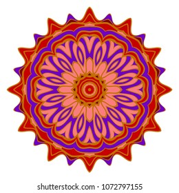 Vector mandala, Floral mandala. Oriental mandala. Vintage decorative elements. Vector illustration. It is super vector illustration.