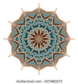 Vector mandala, Floral mandala. Oriental mandala. Vintage decorative elements. Vector illustration. It is super vector illustration.