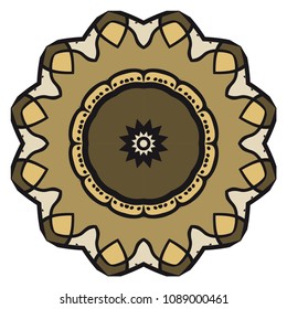 Vector mandala, Floral mandala. Oriental mandala. Vintage decorative elements. Vector illustration. It is super brilliant vector illustration.