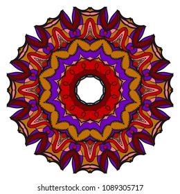 Vector mandala, Floral mandala. Oriental mandala. Vintage decorative elements. Vector illustration. It is super brilliant vector illustration.