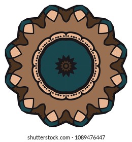 Vector mandala, Floral mandala. Oriental mandala. Vintage decorative elements. Vector illustration. It is super brilliant vector illustration.