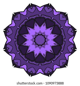 Vector mandala, Floral mandala. Oriental mandala. Vintage decorative elements. Vector illustration. It is super brilliant vector illustration.
