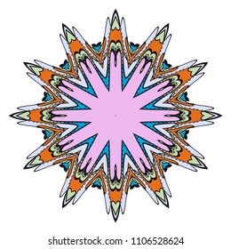 Vector mandala, Floral mandala. Oriental mandala. Vintage decorative elements. Vector illustration. It is super brilliant vector illustration.
