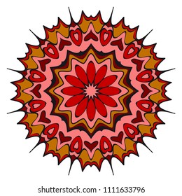 Vector mandala, Floral mandala. Oriental mandala. Vintage decorative elements. Vector illustration. It is super brilliant vector illustration.