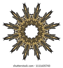 Vector mandala, Floral mandala. Oriental mandala. Vintage decorative elements. Vector illustration. It is super brilliant vector illustration.
