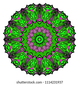 Vector mandala, Floral mandala. Oriental mandala. Vintage decorative elements. Vector illustration. It is super brilliant vector illustration