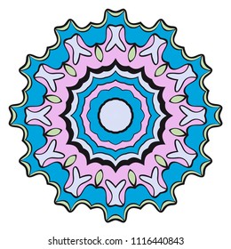 Vector mandala, Floral mandala. Oriental mandala. Vintage decorative elements. Vector illustration. It is super brilliant vector illustration.