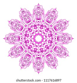 Vector mandala, Floral mandala. Oriental mandala. Vintage decorative elements. Vector illustration. It is super brilliant vector illustration.