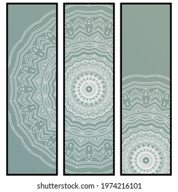 Vector mandala, Floral mandala. Oriental mandala. Vintage decorative elements.