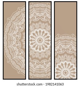 Vector mandala, Floral mandala. Oriental mandala. Vintage decorative elements.