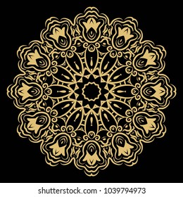 Vector mandala. Flower modern design. Vector illustration.