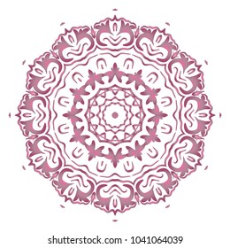 Vector mandala. Flower modern design. Vector illustration.