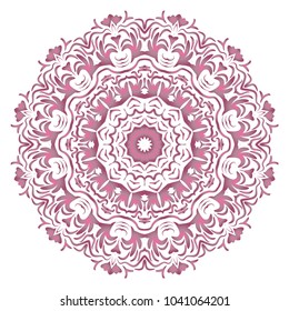 Vector mandala. Flower modern design. Vector illustration.