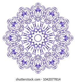 Vector mandala. Flower modern design. Vector illustration.