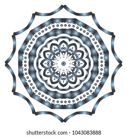 Vector mandala. Flower modern design. Vector illustration.