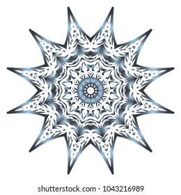 Vector mandala. Flower modern design. Vector illustration.