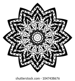 Vector mandala. Flower modern design. Vector illustration.