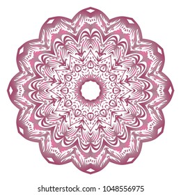 Vector mandala. Flower modern design. Vector illustration.