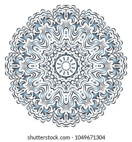 Vector mandala. Flower modern design. Vector illustration.
