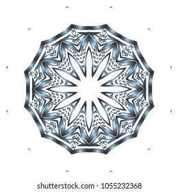 Vector mandala. Flower modern design. Vector illustration.
