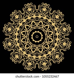 Vector mandala. Flower modern design. Vector illustration.