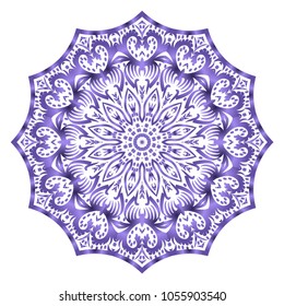 Vector mandala. Flower modern design. Vector illustration.