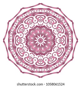 Vector mandala. Flower modern design. Vector illustration.