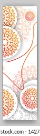 Vector Mandala Illustration. Vector illustration for congratulation or invitation. Vector Template Banner. Vector For Cover