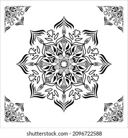 VECTOR MANDALA ILLUSTRATION LINE ART FOR BACKGROUND