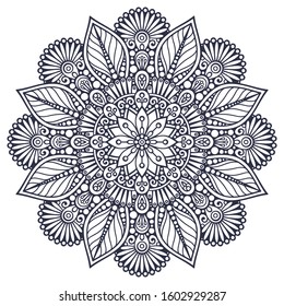 Vector mandala in indian style