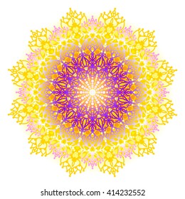 Vector  mandala isolated on a white background. 