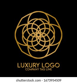 Vector Mandala Luxury Company Logo Design