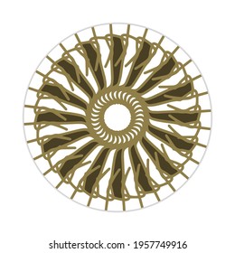 vector of mandala in nature concept. can be used as icon