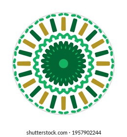 vector of mandala in nature concept. can be used as icon