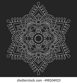 Vector mandala Oriental ornament