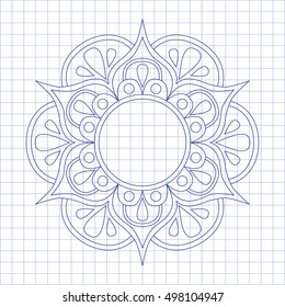 Vector mandala Oriental ornament
