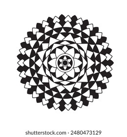 Vektorgrafik Mandala Ornament für Hintergrund