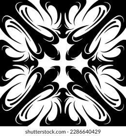 mandala vectorial y ornamento para material de diseño